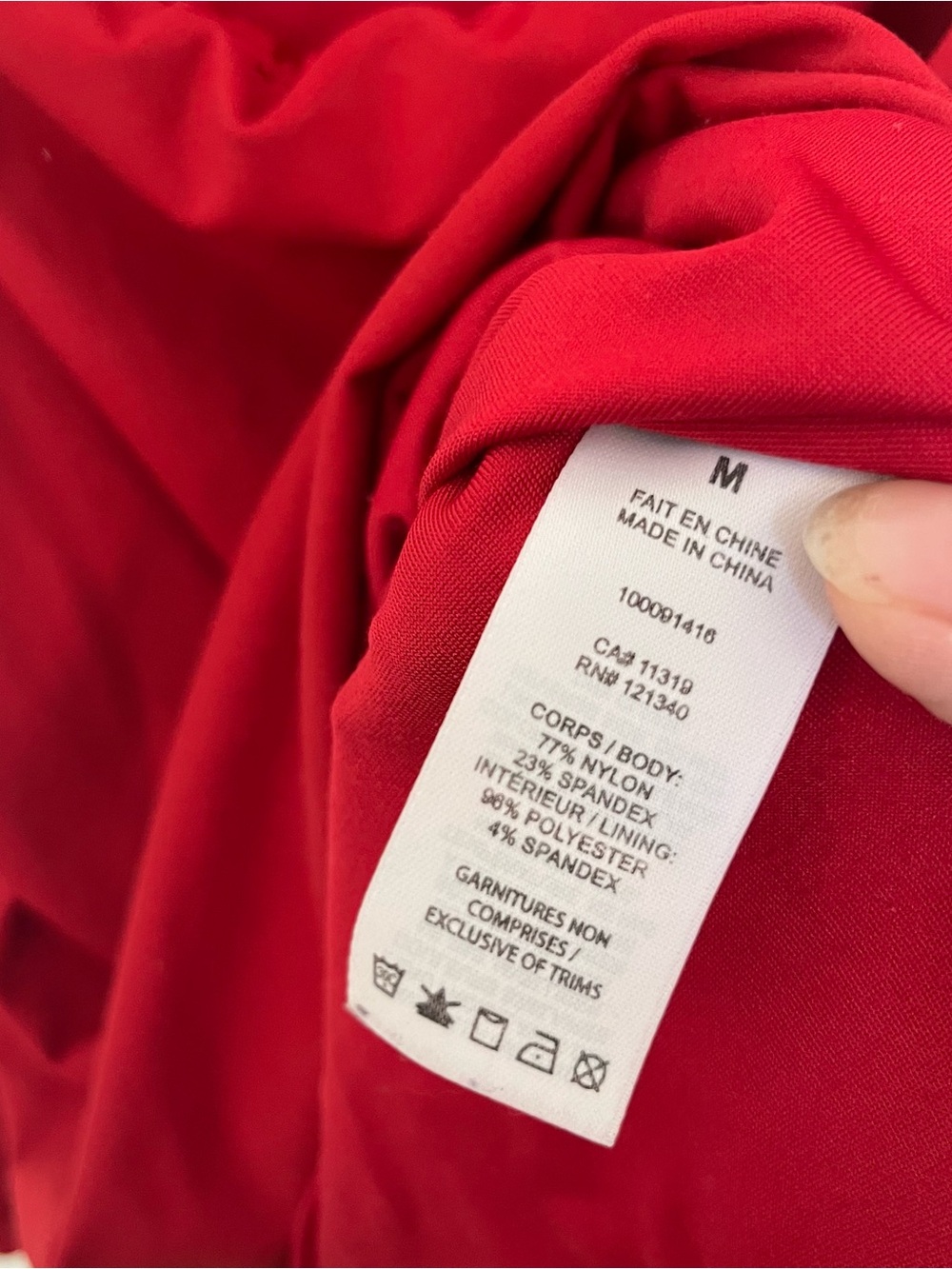 Red Square-Neck Ruched Sides Sleeveless Top - Picture 9 of 9